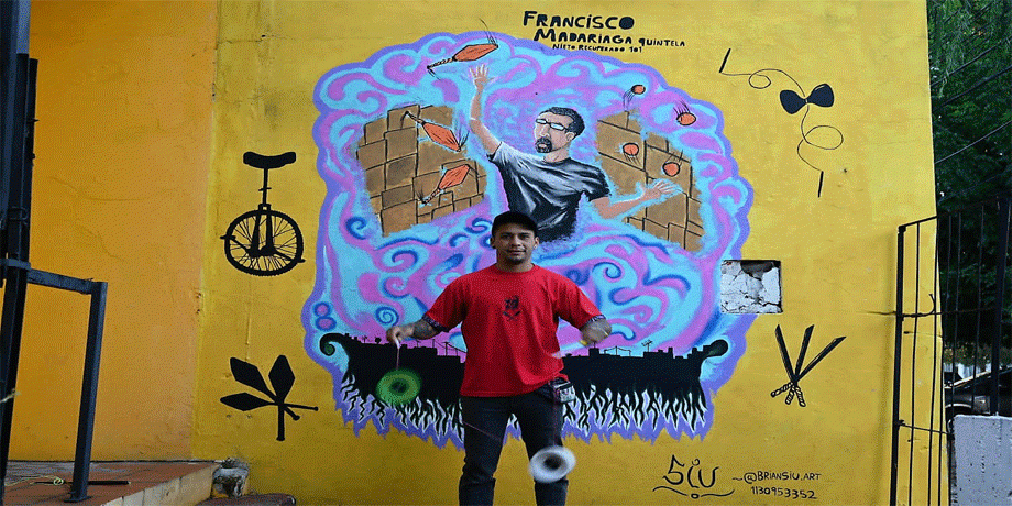 Un mural lleva el nombre de Francisco Madariaga Quintela